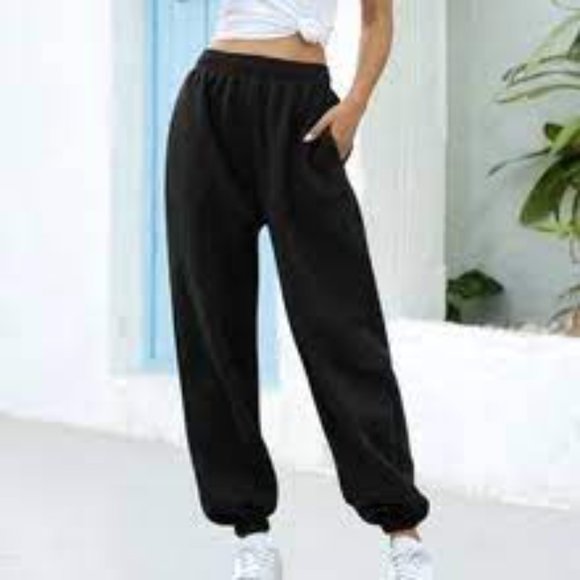 Baggy Sweatpants for Women Relaxed Fit Joggers with pockets Oversized Navy Blue - Picture 5 of 12